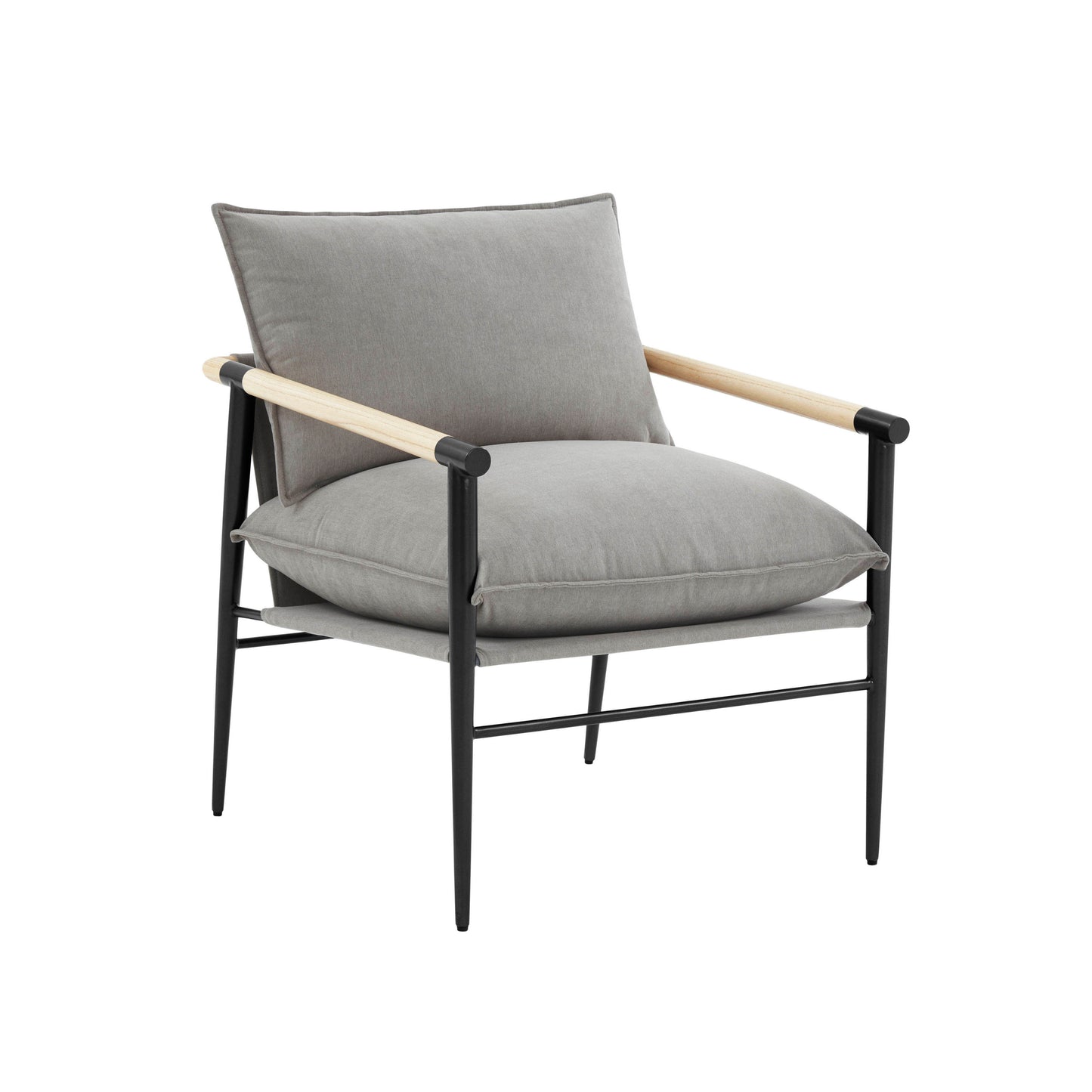 Cali Performance Fabric Accent Chair - Pearl - Image 1