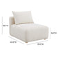 Hangover Modular Armless Chair - Cream - Image 5