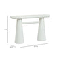 Baila Glossy Lacquer Console Table - Cream - Image 9