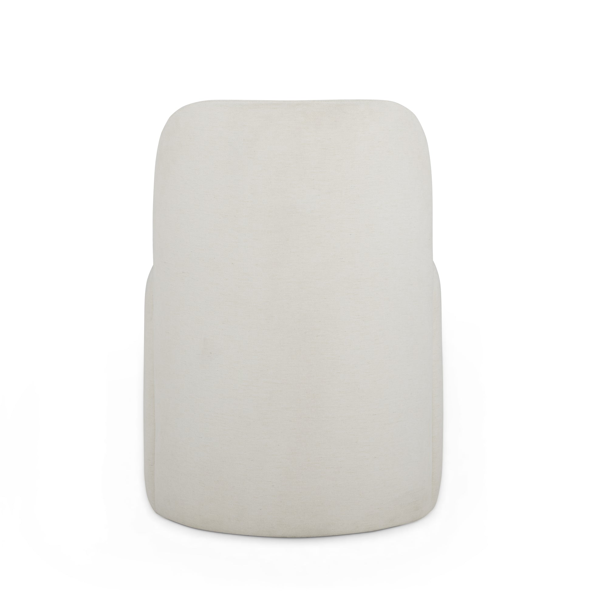 Persa Round Back Performance Chenille Dining Chair - Cream - Image 5