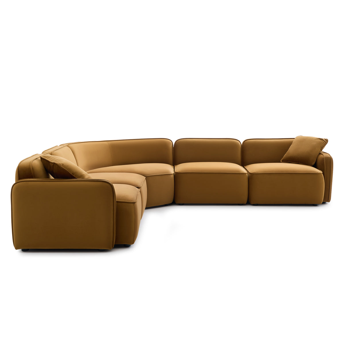 Travie 5-Piece Modular Large L-Sectional - Honey - Image 2