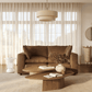 Cali 80" Modular Loveseat - Brown - Image 2