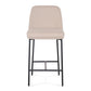 Sydney Performance Velvet Counter Stool Set of 2 - Taupe - Image 3