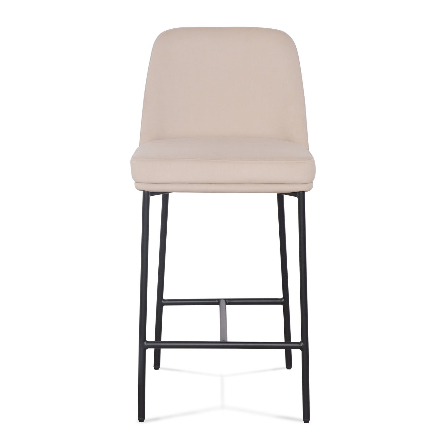 Sydney Performance Velvet Counter Stool Set of 2 - Taupe - Image 3