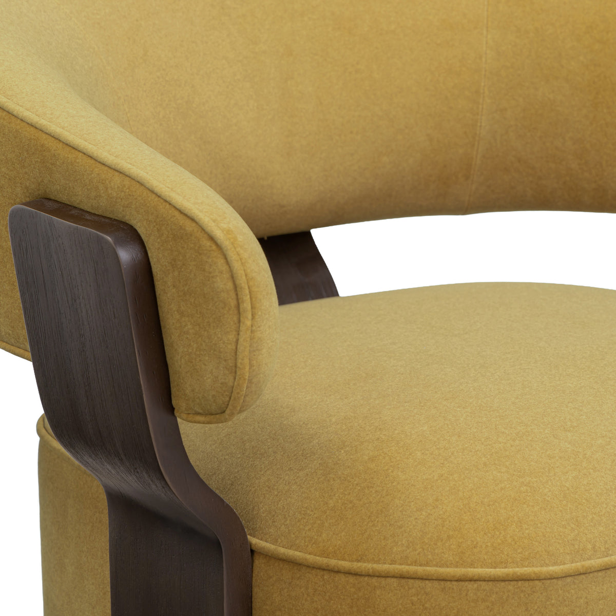 Madison Performance Swivel Accent Chair - Amber - Image 6