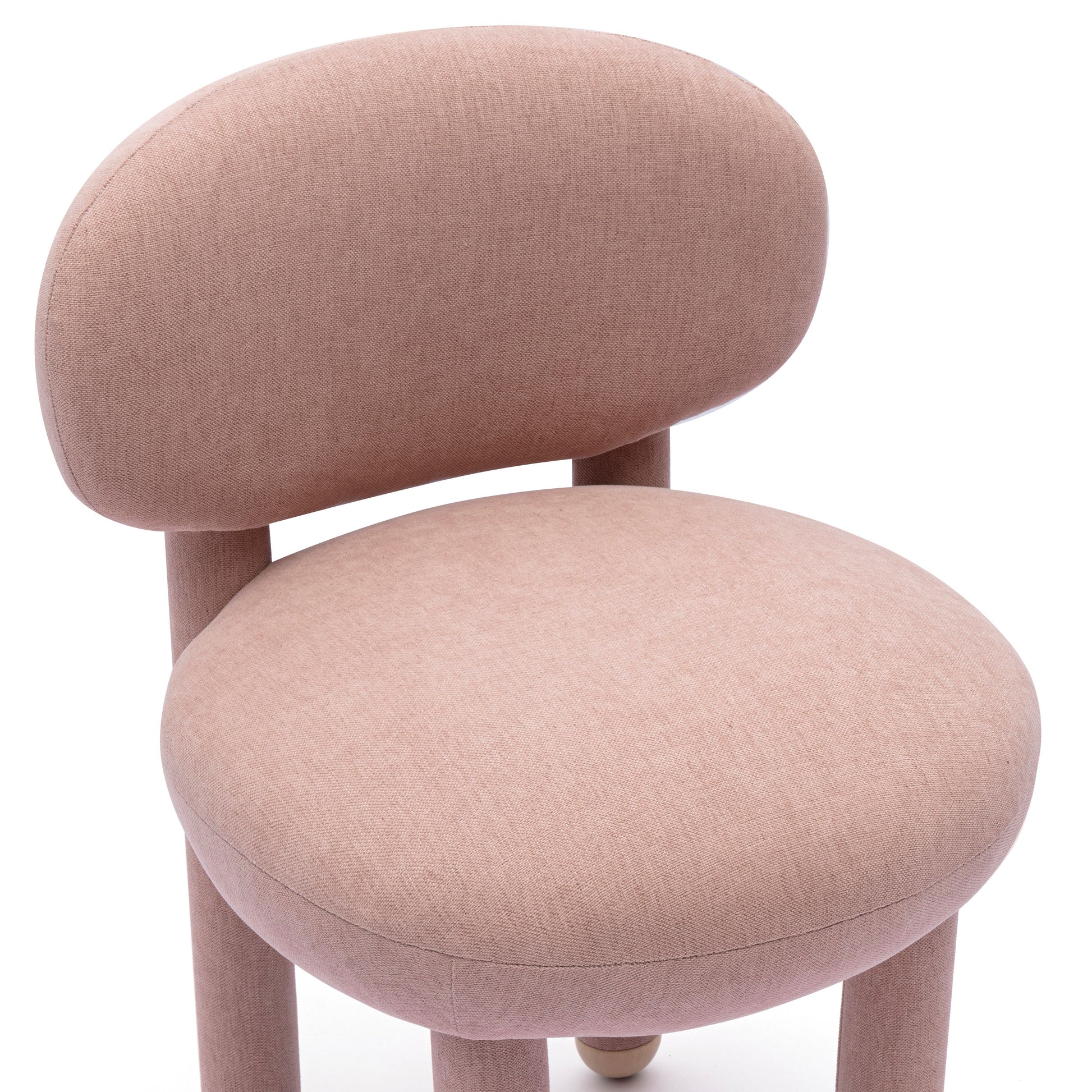 Manu Performance Fabric Side Chair - Light Pink - Image 3