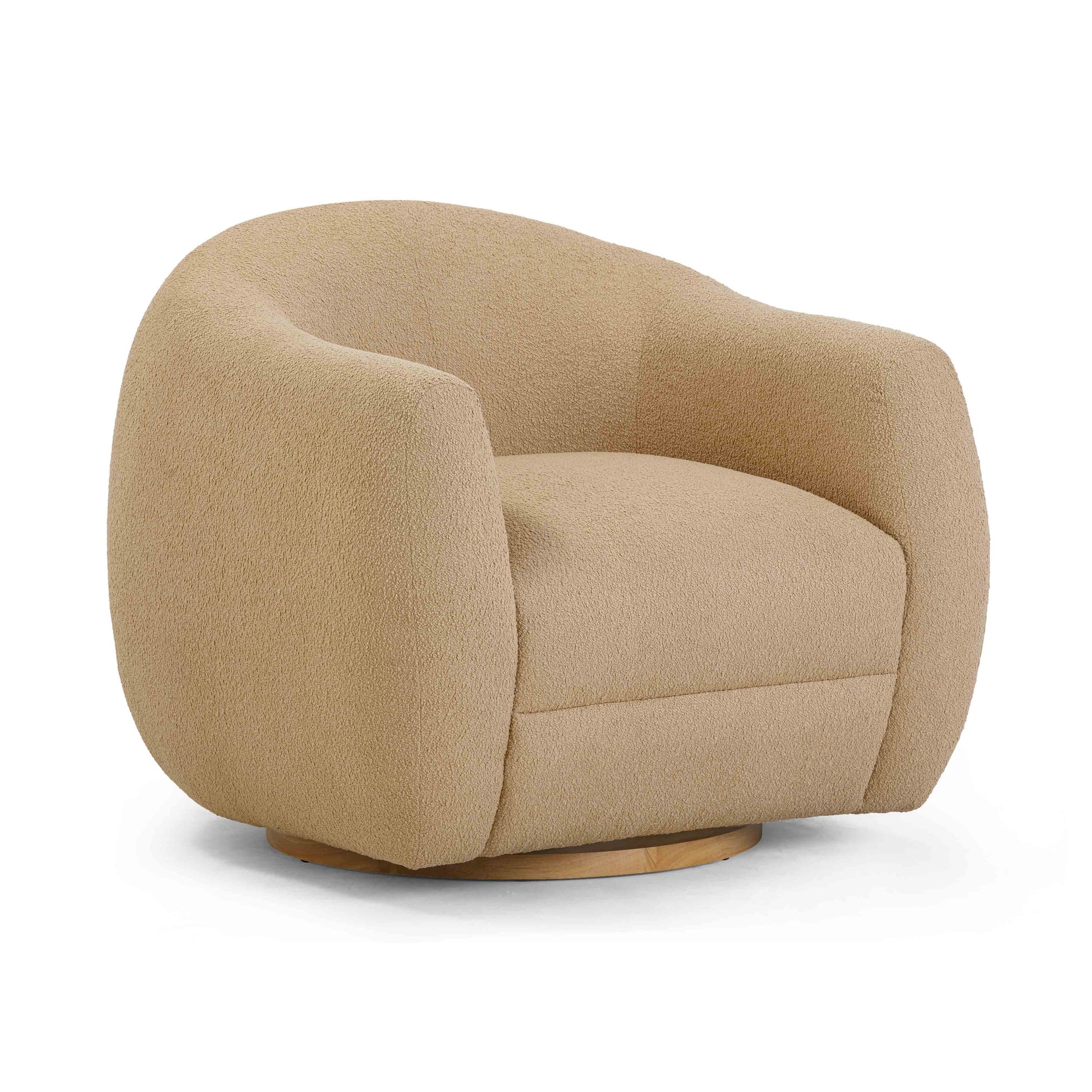 Judy Swivel Accent Chair - Honey - Image 1