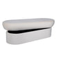 Andrea Performance Velvet Storage Bench (31"-50") - Cream / 50" - Image 4