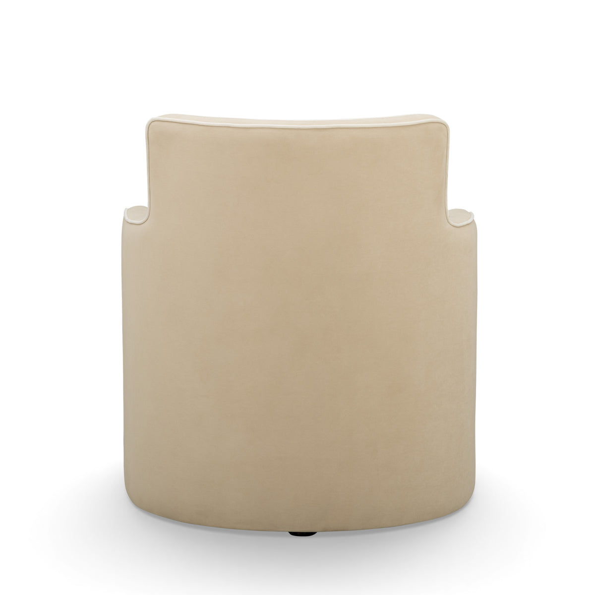 Passe Tasseled Velvet Swivel Accent Chair - Tan - Image 5