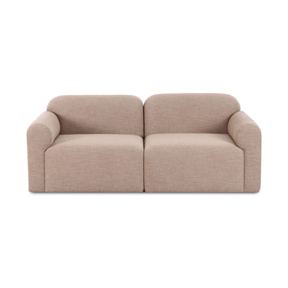 Gorge 81" Modular Loveseat - Tan - Image 1