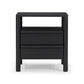 Tyra 22" Black Ash Nightstand - Image 1