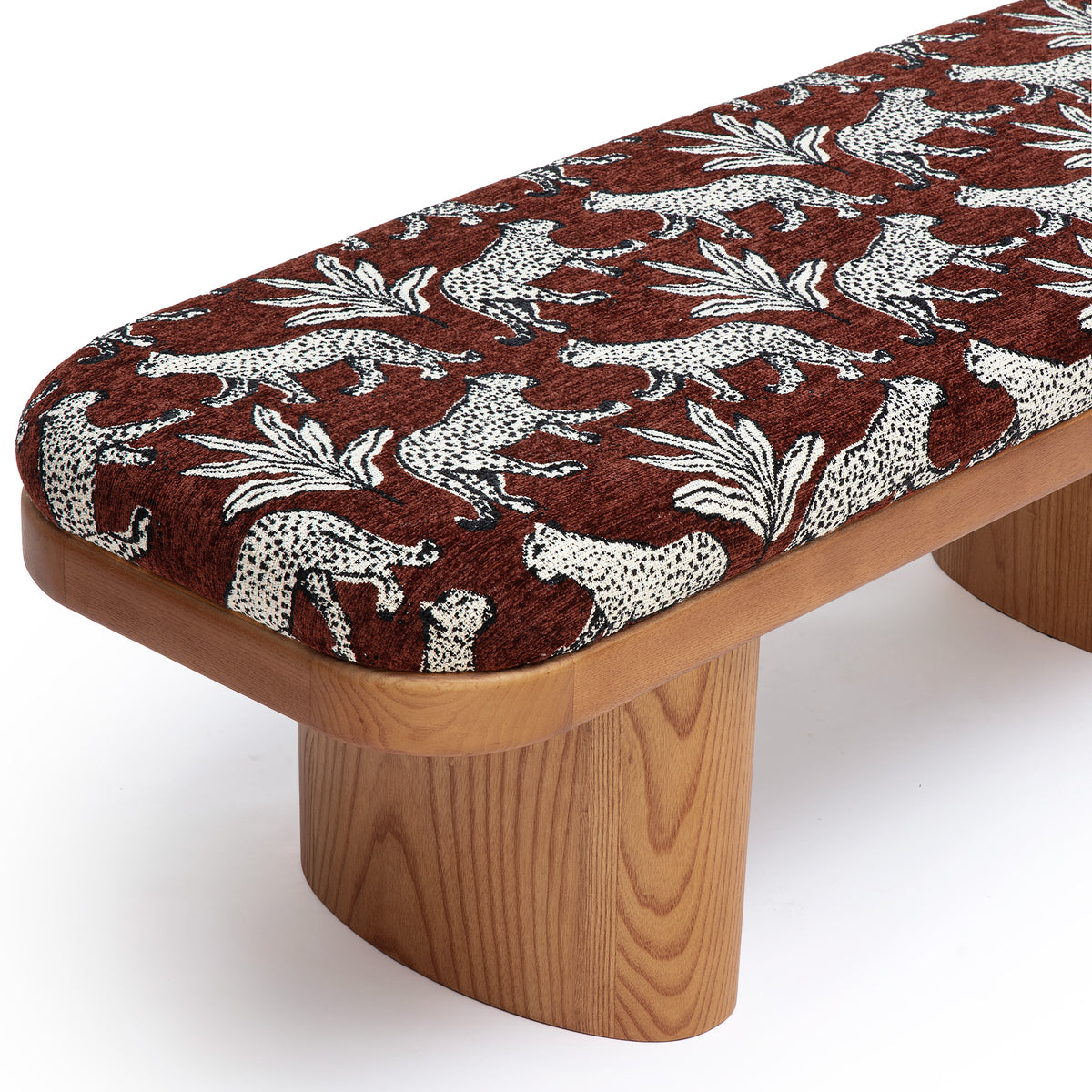 Ollie Upholstered Bench (48"-57") - Brown / 48" - Image 5