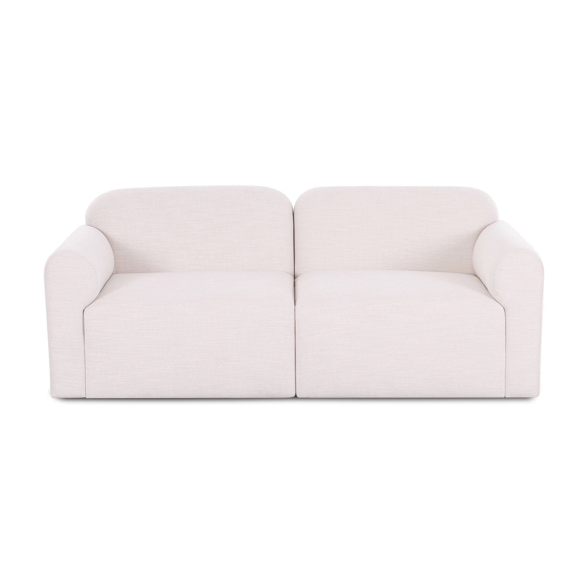 Gorge 81" Modular Loveseat - Cream - Image 1