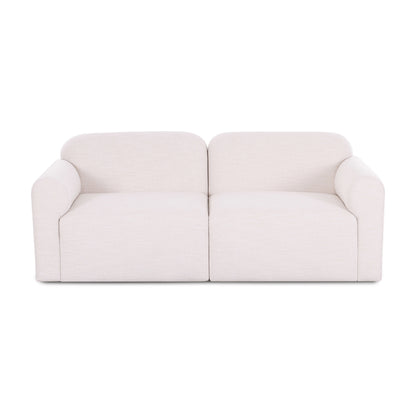 Gorge 81" Modular Loveseat - Cream - Image 1