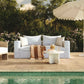 Salty 85" Indoor/Outdoor Sofa - Blue Stripes - Image 2