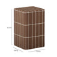 Tatiana Square Concrete Indoor/Outdoor Side Table - Terracotta - Image 5