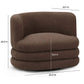 Astor Swivel Hotel Lounge Chair - Brown - Image 7
