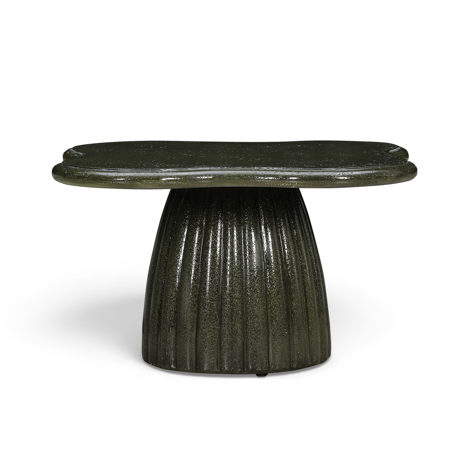 Addison 32" Green Concrete Indoor/Outdoor Coffee Table - Image 1