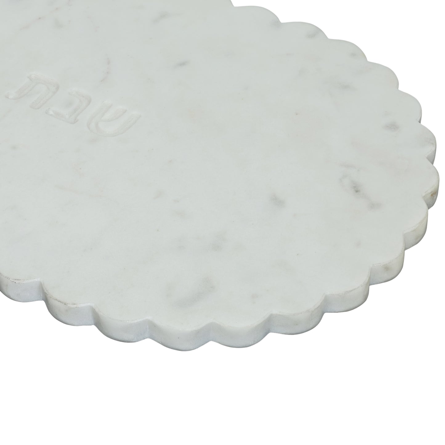 Shabbat Marble Serving Board - White Marble - Image 3
