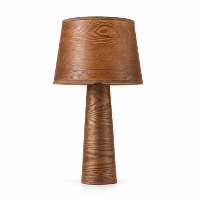 Aubra Dark Wood Table Lamp - Image 1