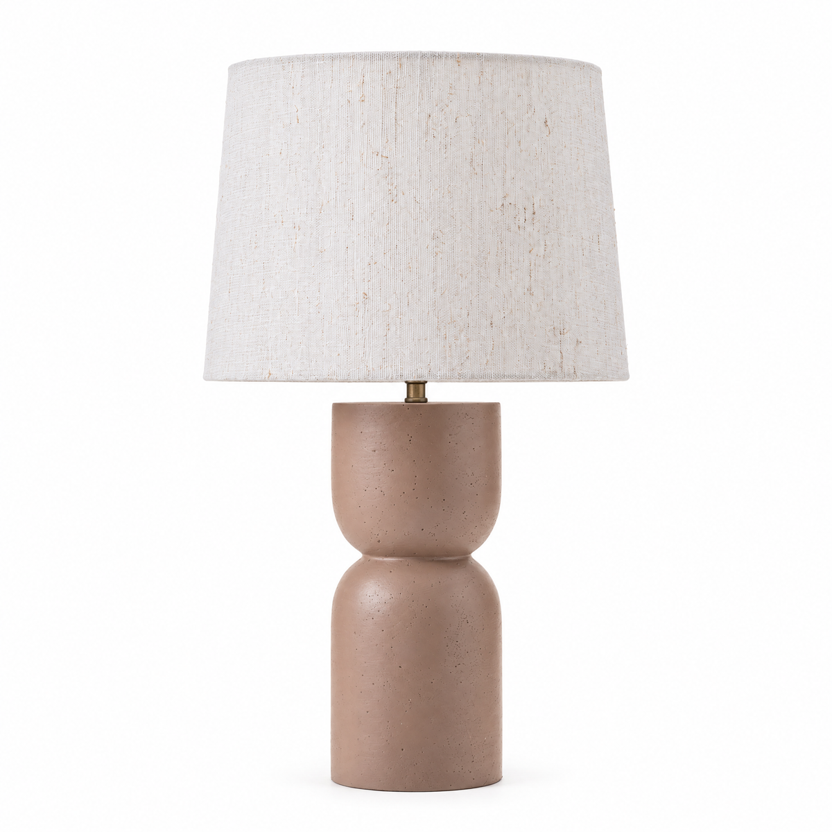 Astrea Brown Stonecast Table Lamp - Image 1