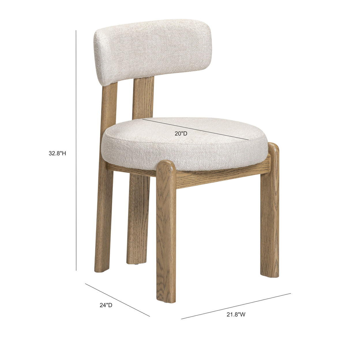 Odessa Performance Dining Chair - Off-White / 33" - Image 8
