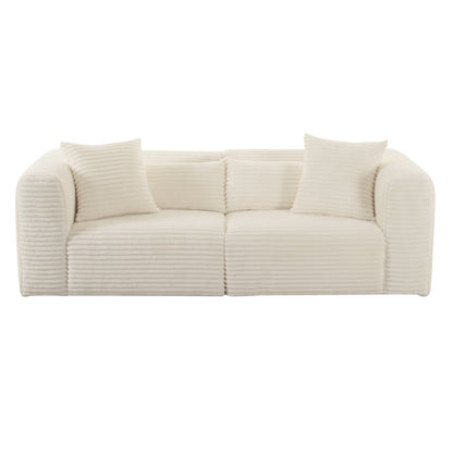 Tarra 86" Modular Loveseat - Off-White - Image 1