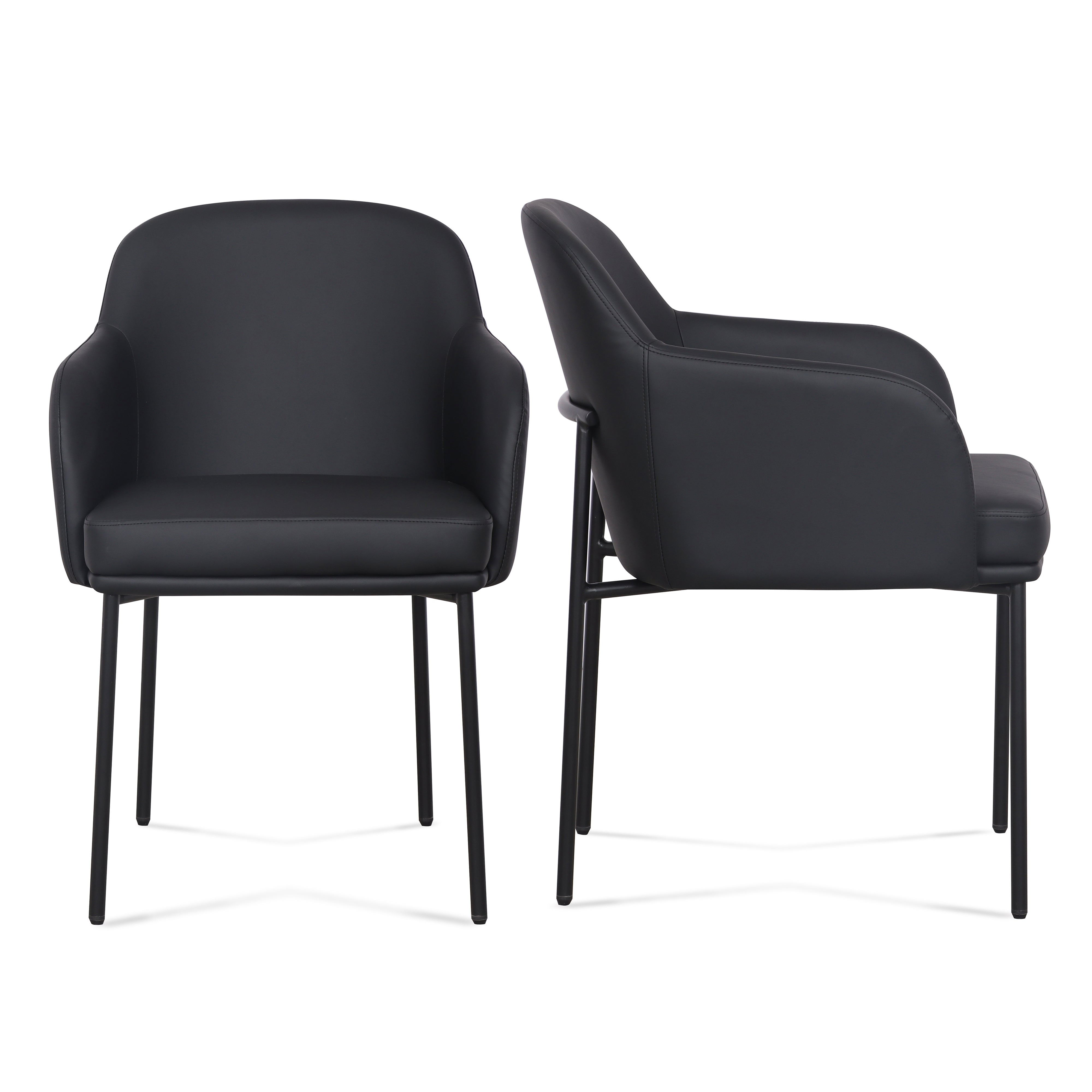 Sydney Performance Vegan Leather Armchair - Set of 2 | TOV Furniture