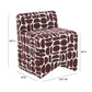 Pippa Accent Stool - Merlot - Image 6