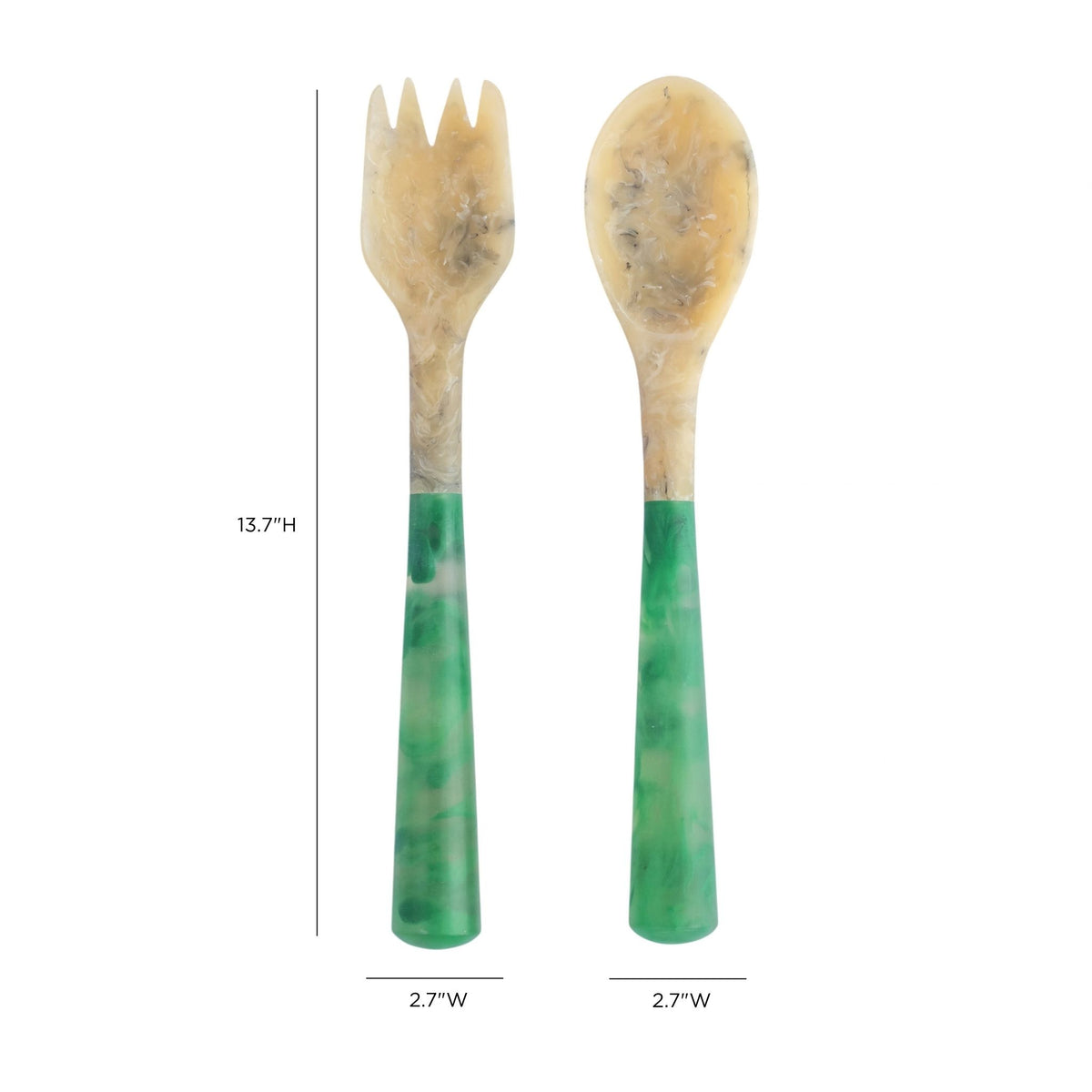 Jadite Resin Salad Serving Spoons - Image 5