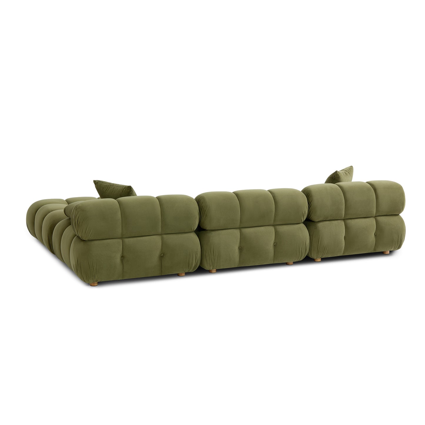 Calliope 4-Piece Performance Modular Sectional - Olive Green - Image 5