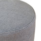 Elsie Grey Linen Upholstered Pouf - Image 4