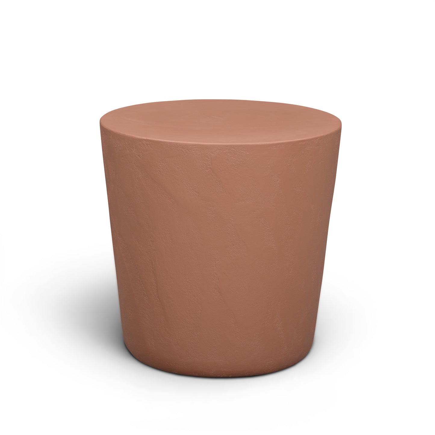 Margot Indoor/Outdoor Concrete Stool - Terracotta - Image 1