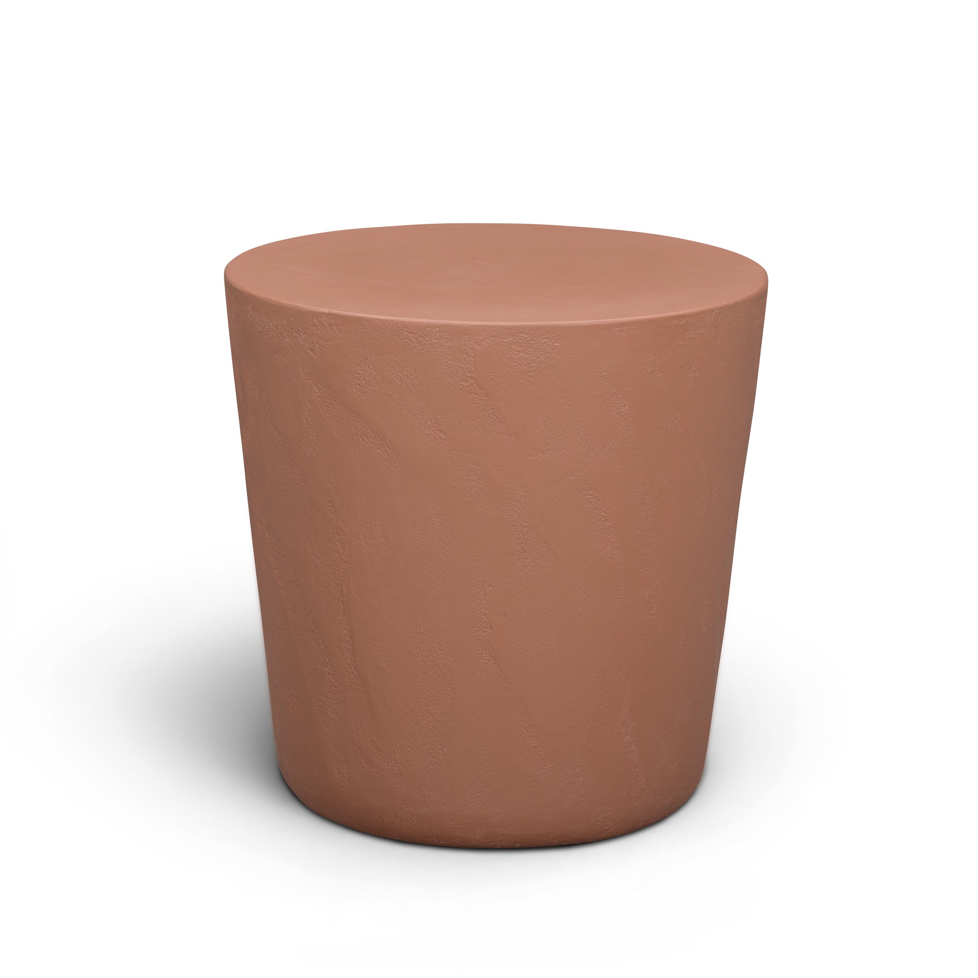 Margot Indoor/Outdoor Concrete Stool - Terracotta - Image 1