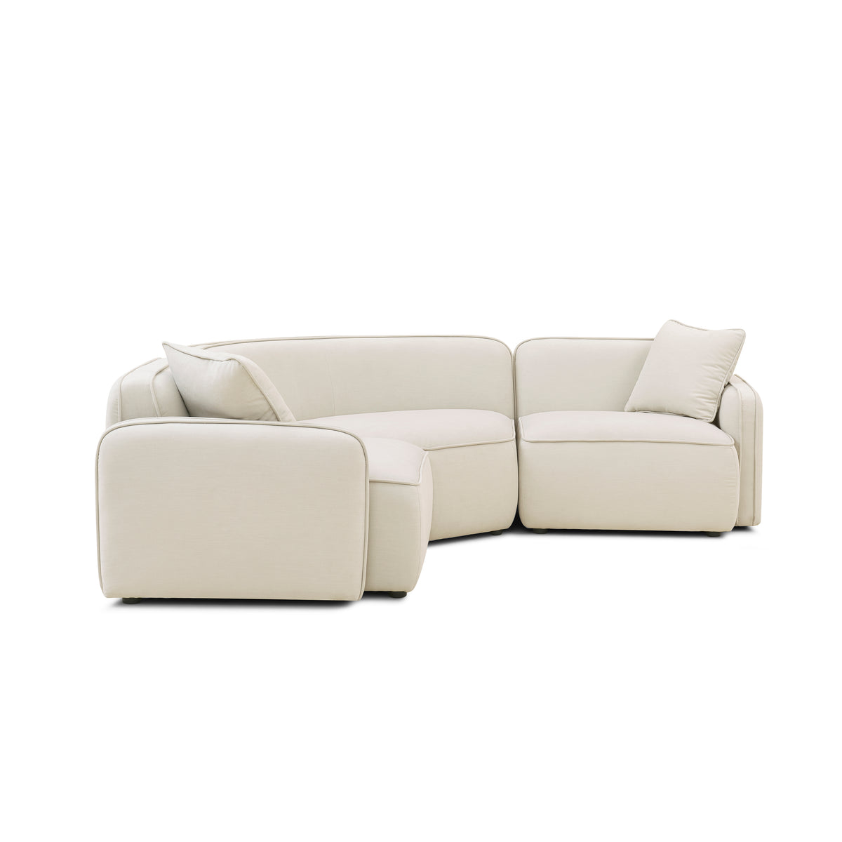 Travie 3-Piece Modular L-Sectional - Sand - Image 3