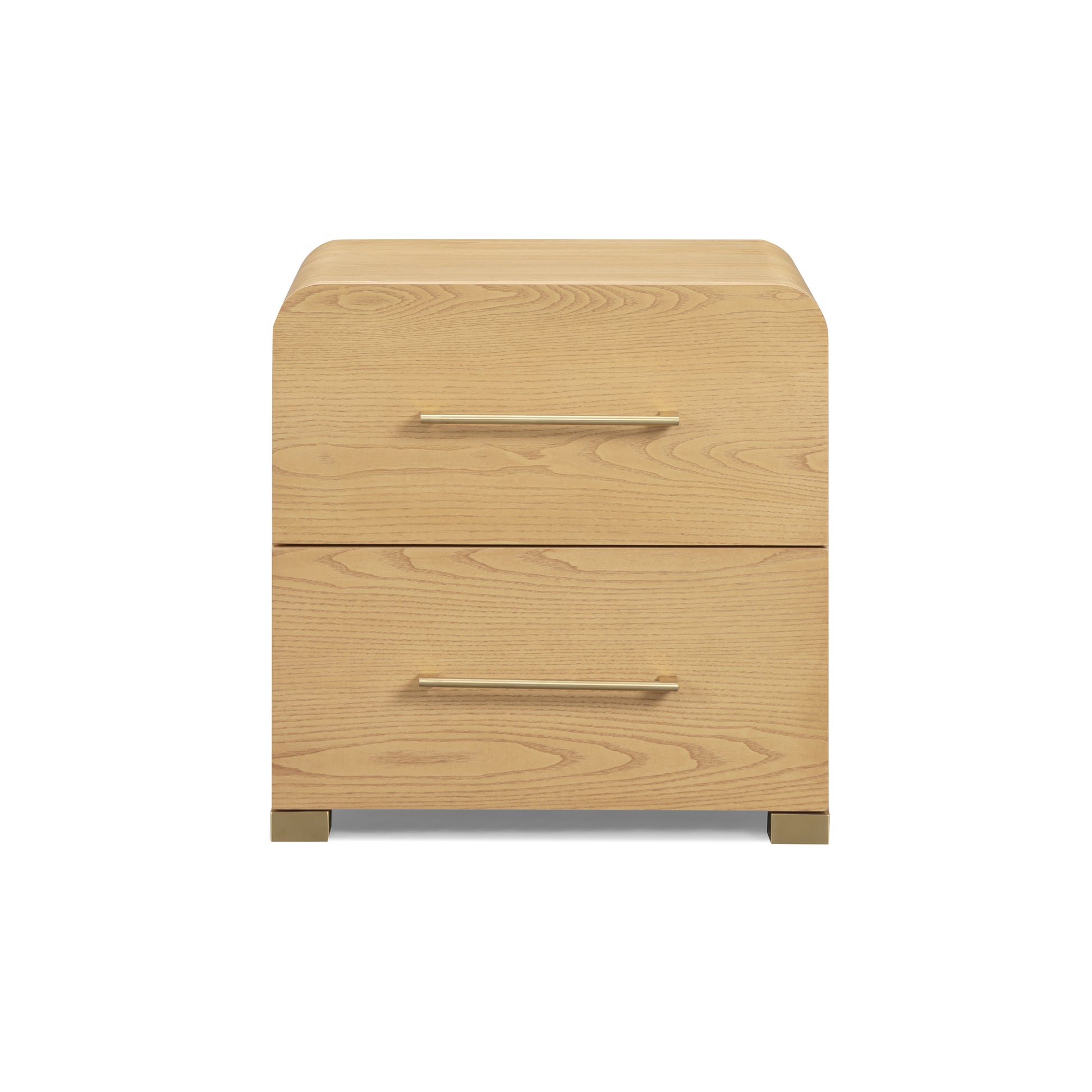 Marissa 22" Ash 2-Drawer Nightstand - Natural Ash - Image 1