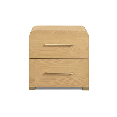 Marissa 22" Ash 2-Drawer Nightstand - Image 1