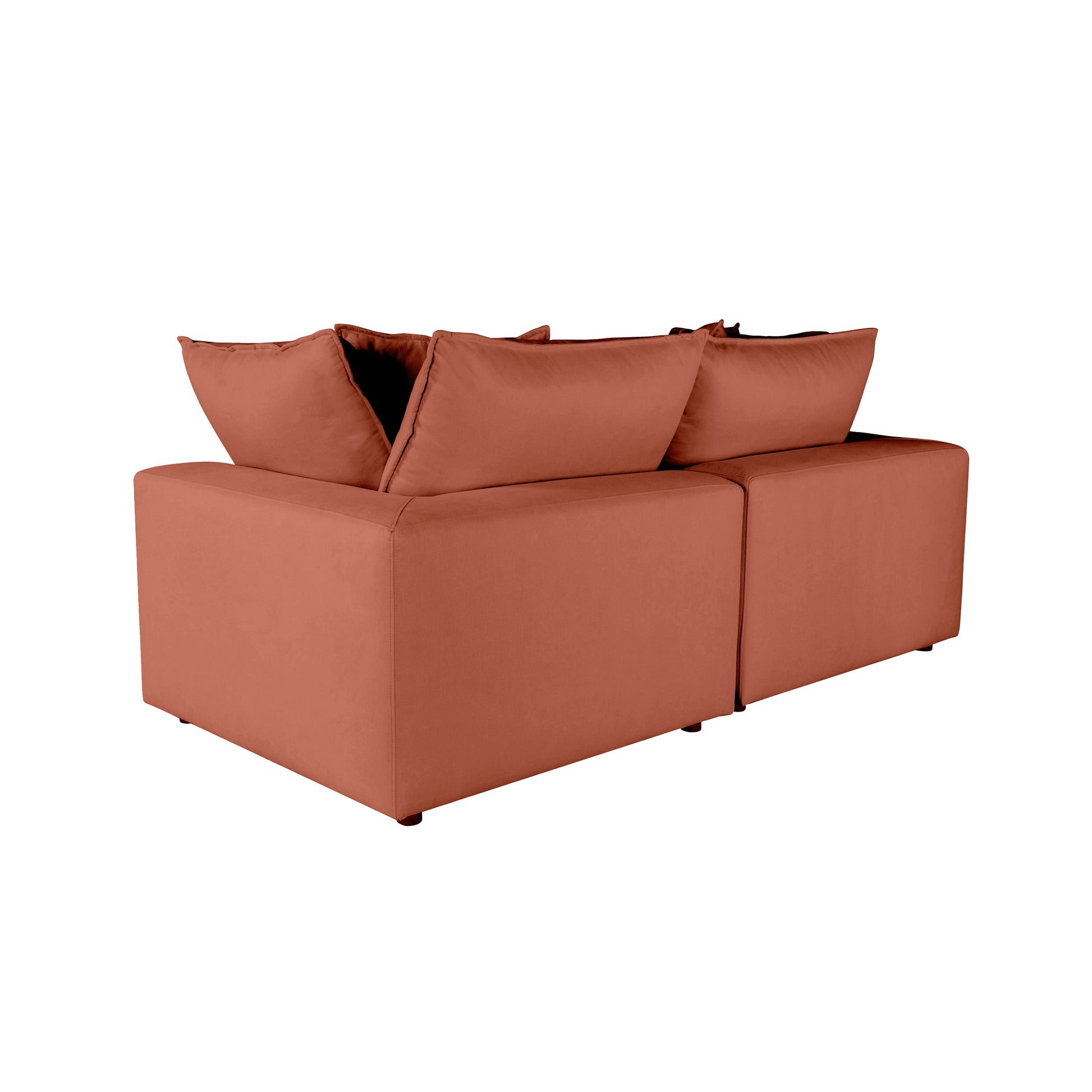 Cali 80" Modular Loveseat - Rust - Image 5