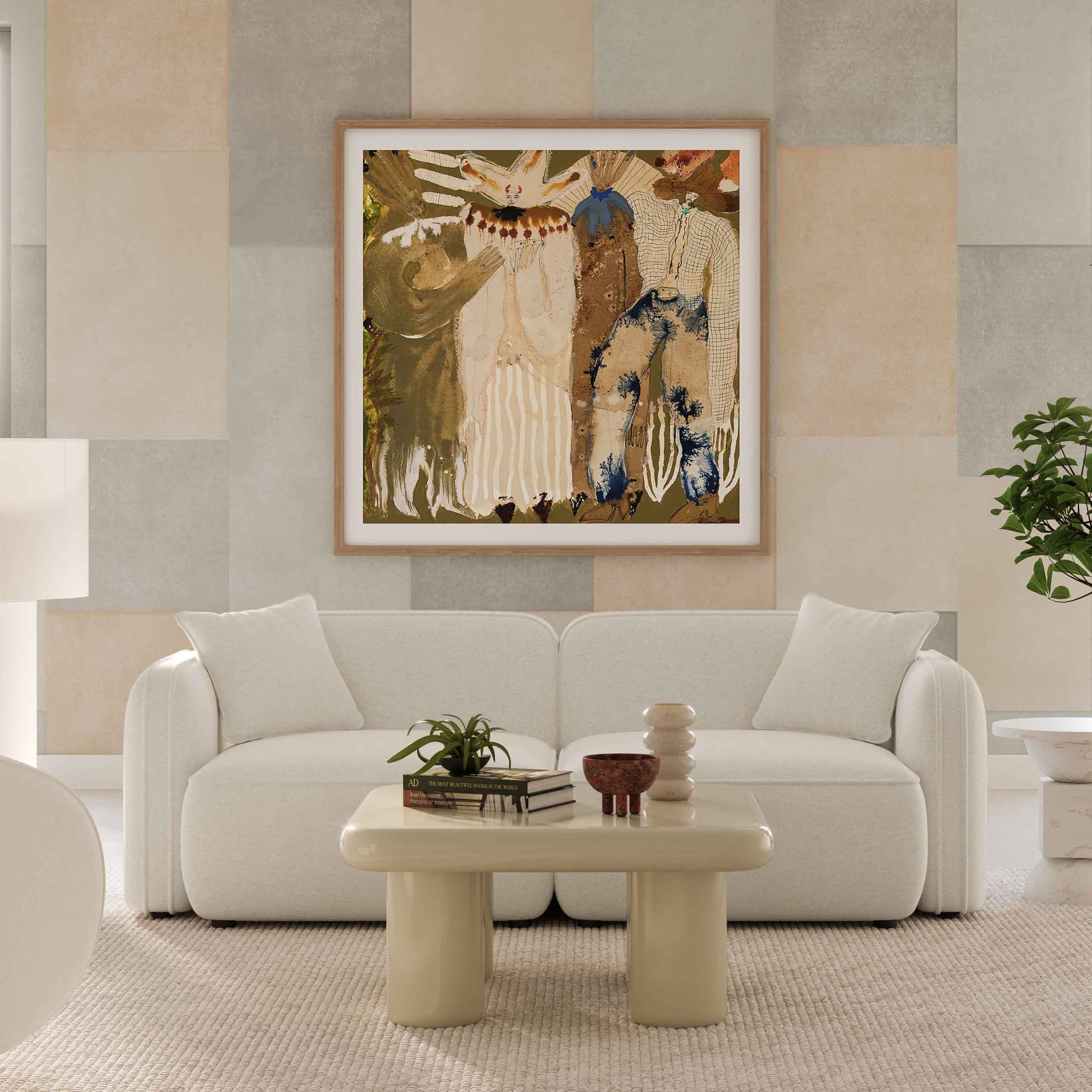 Travie 78" Modular Loveseat - Sand - Image 2
