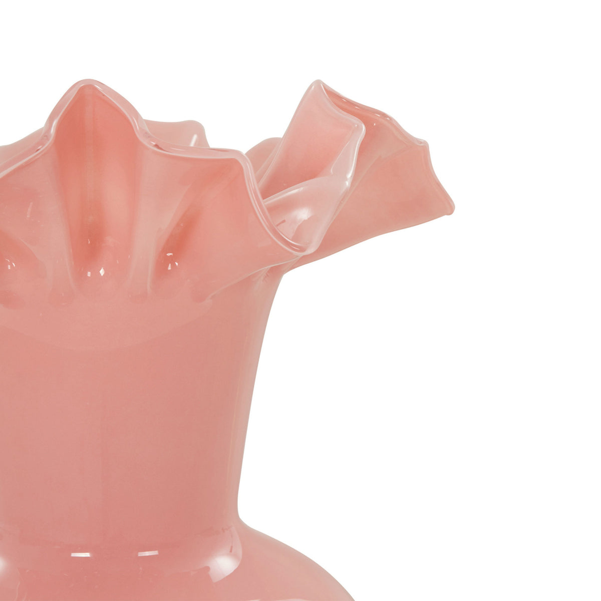 Spackle Pink Glass Vase (12