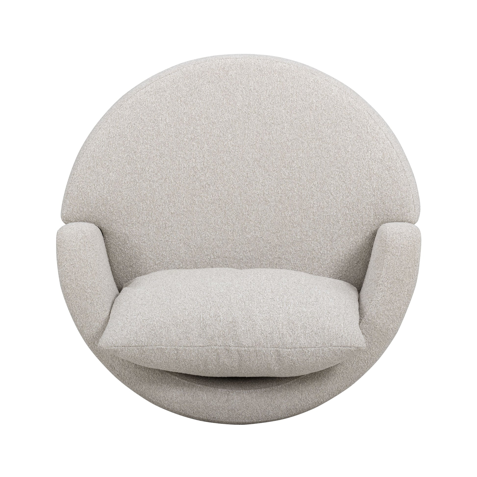 Silvi Performance Boucle Swivel Accent Chair - Off-White - Image 5