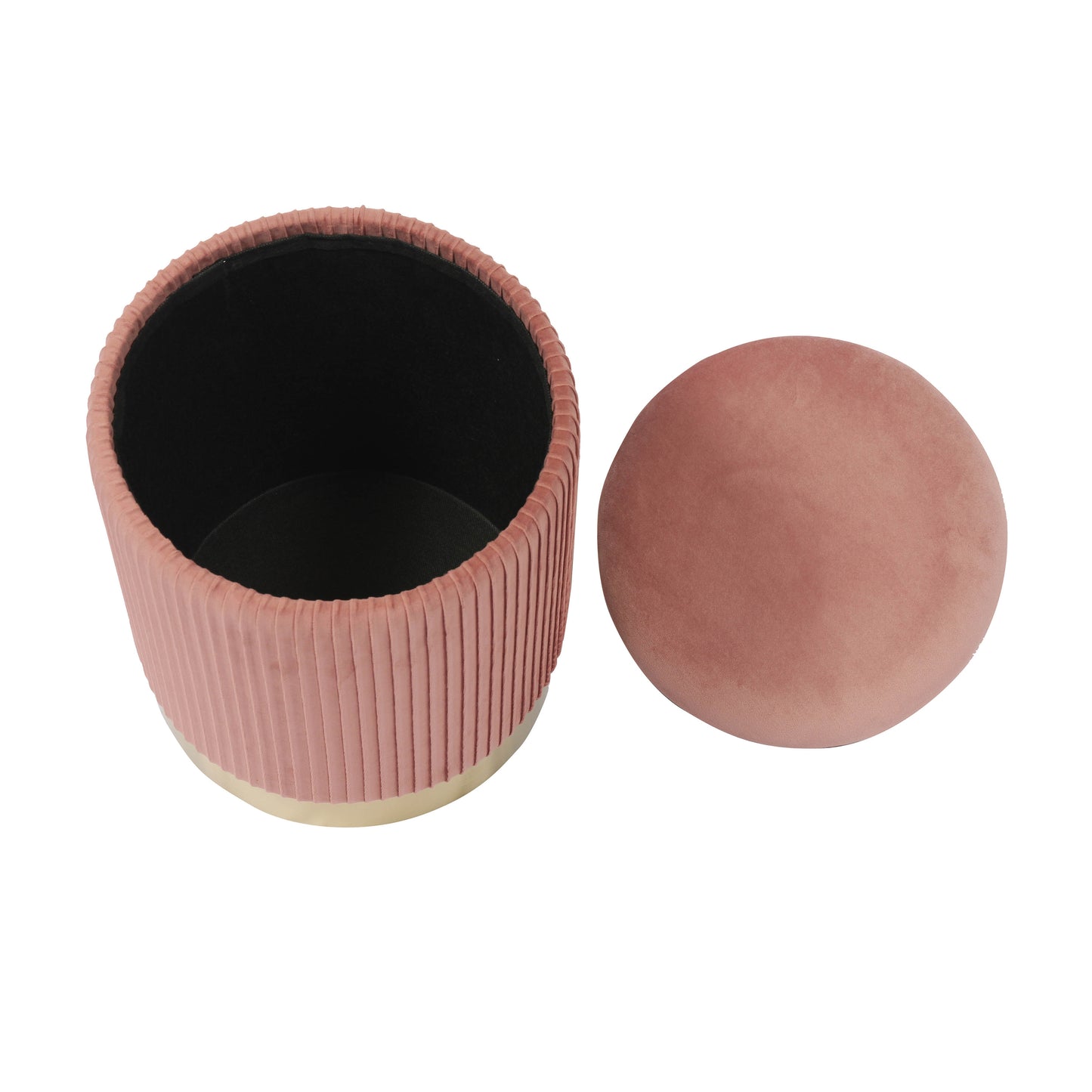 Zoe Storage Ottoman - Blush - Image 4