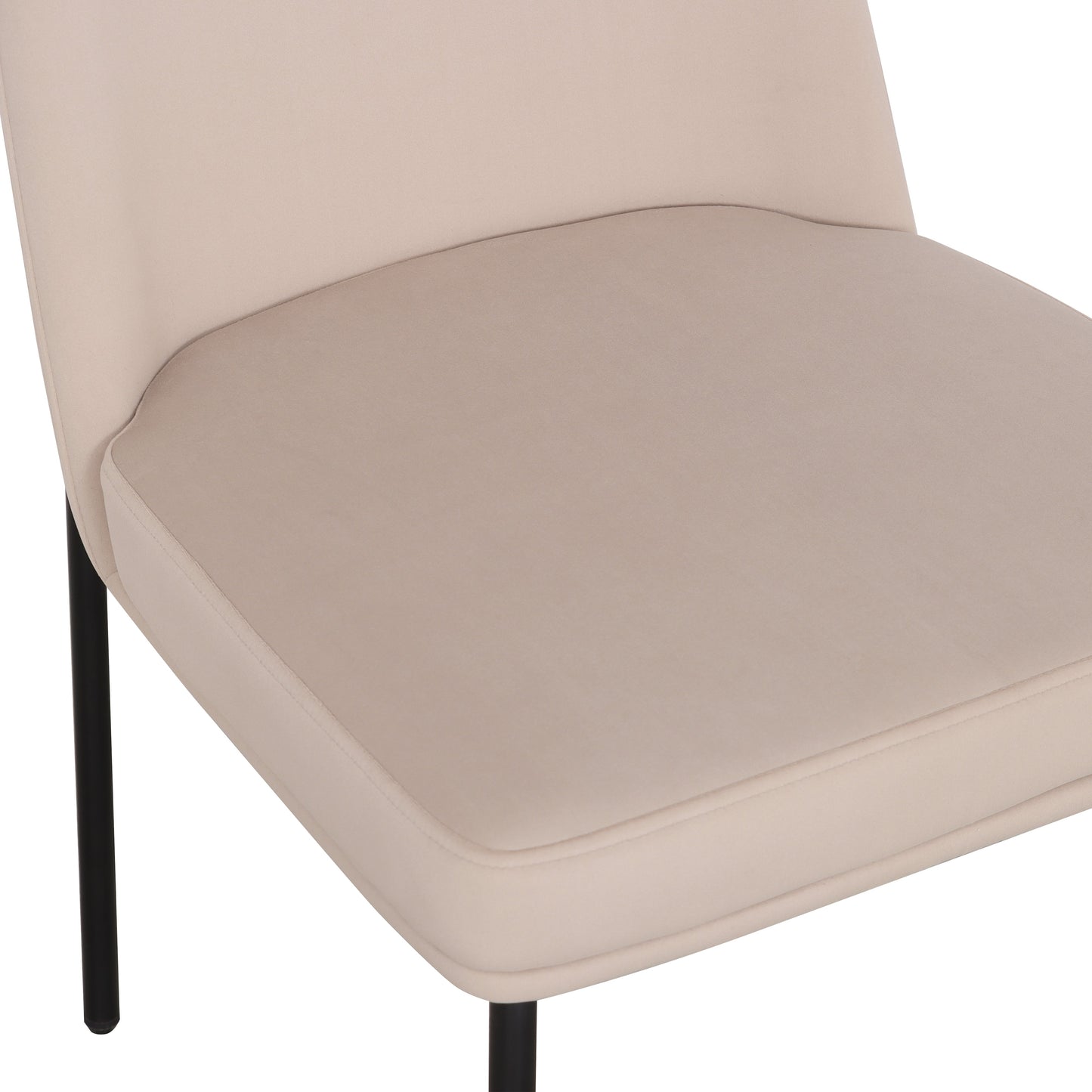 Sydney Performance Velvet Dining Chair - Set of 2 - Taupe - Image 5