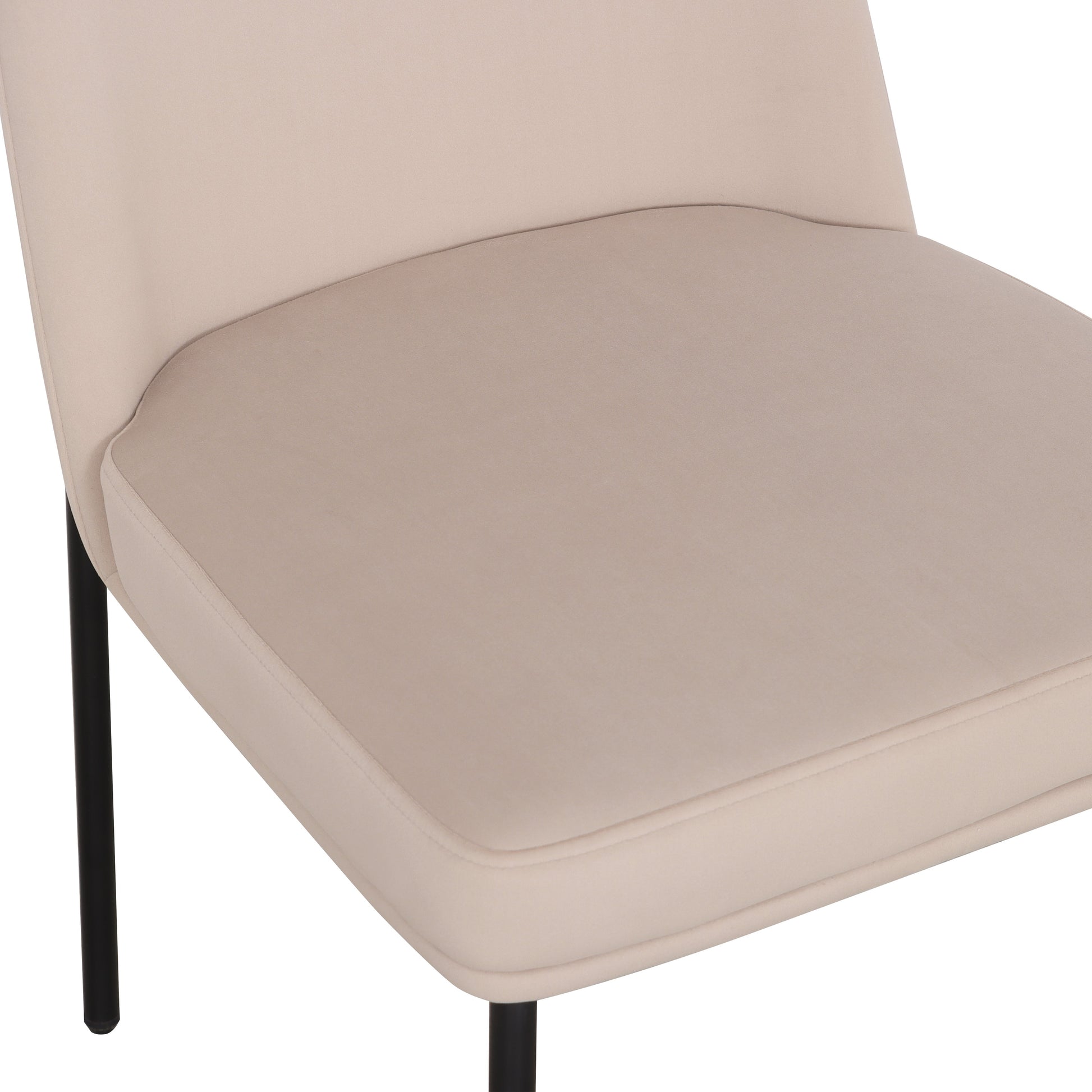 Sydney Performance Velvet Dining Chair - Set of 2 - Taupe - Image 5
