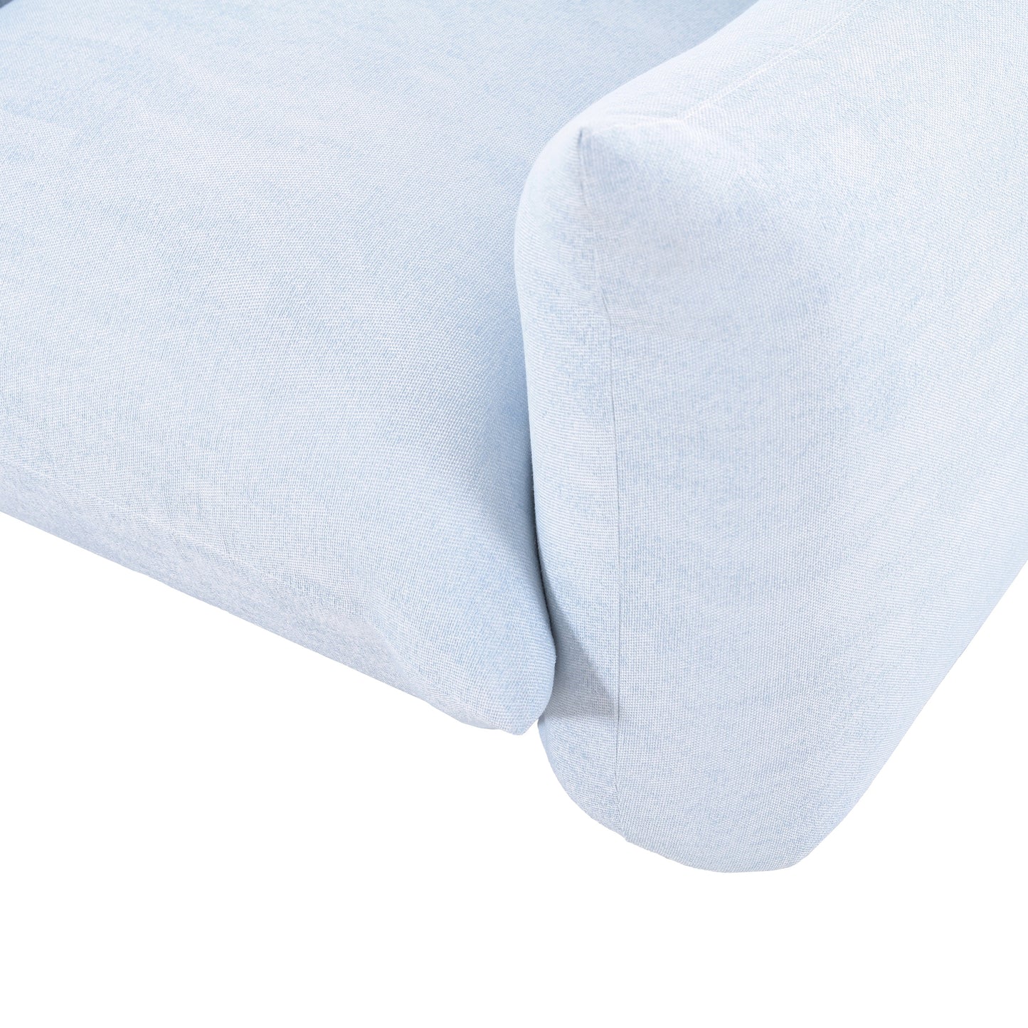 Saint Tropez Stuffed Indoor/Outdoor Armchair - Light Blue - Image 3