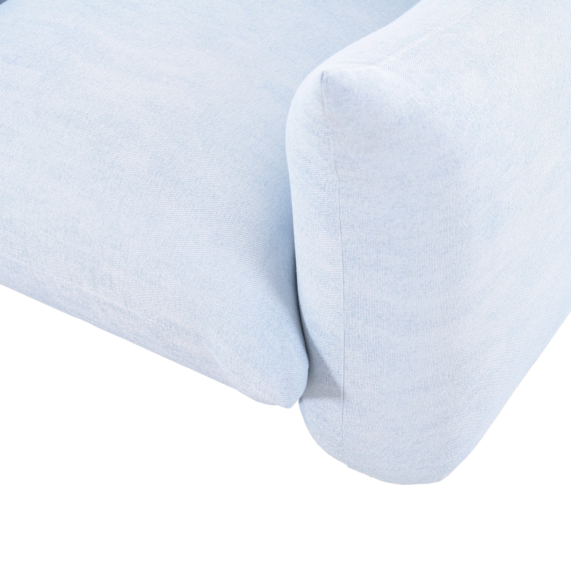 Saint Tropez Stuffed Indoor/Outdoor Armchair - Light Blue - Image 3