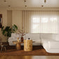 Zenith 5-Piece Contract-Grade Upcycled Fabric Modular L-Sectional - Cream - Image 2