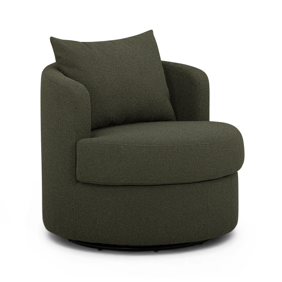 Silvi Performance Boucle Swivel Accent Chair - Kale Green - Image 2