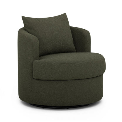 Silvi Performance Boucle Swivel Accent Chair - Kale Green - Image 2