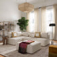 Hangover 64" Armless Loveseat - Off-White - Image 2